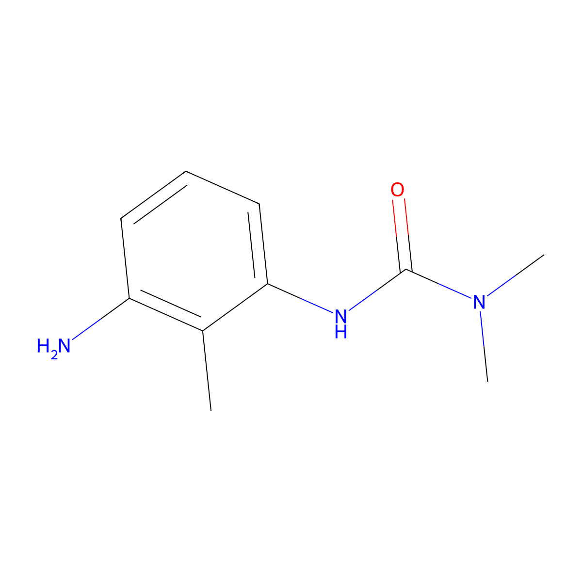 1-(3-Amino-2-methylphenyl)-3,3-dimethylurea molecular structure, CAS 1525599-45-4