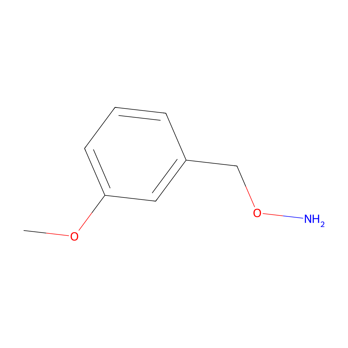 O-[(3-methoxyphenyl)methyl]hydroxylamine molecular structure, CAS 15256-05-0