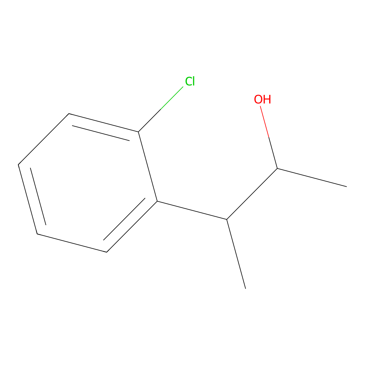 3-(2-Chlorophenyl)butan-2-ol molecular structure, CAS 1525614-13-4
