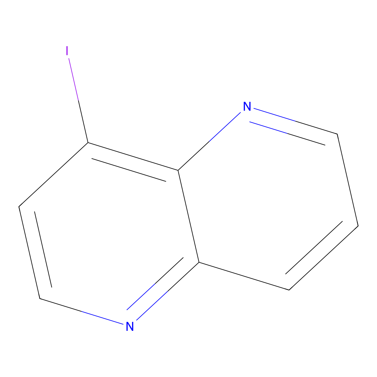 4-Iodo-1,5-naphthyridine molecular structure, CAS 152563-03-6