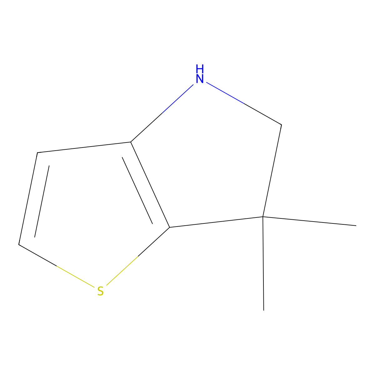 6,6-dimethyl-4H,5H,6H-thieno[3,2-b]pyrrole molecular structure, CAS 1525645-49-1