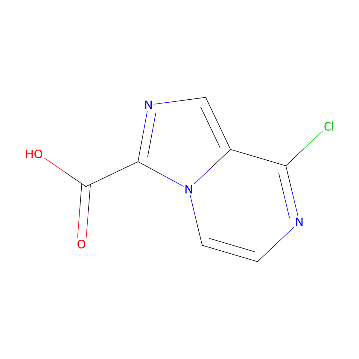 8-Chloroimidazo[1,5-a]pyrazine-3-carboxylic acid molecular structure, CAS 1525662-44-5