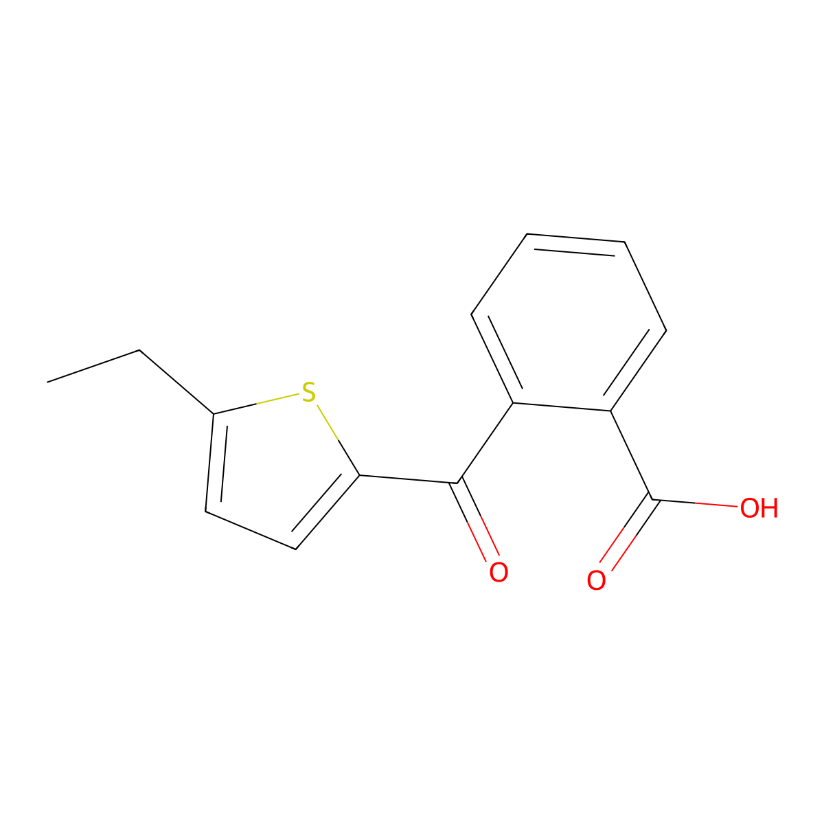 2-(5-Ethylthiophene-2-carbonyl)benzoic acid molecular structure, CAS 152567-84-5