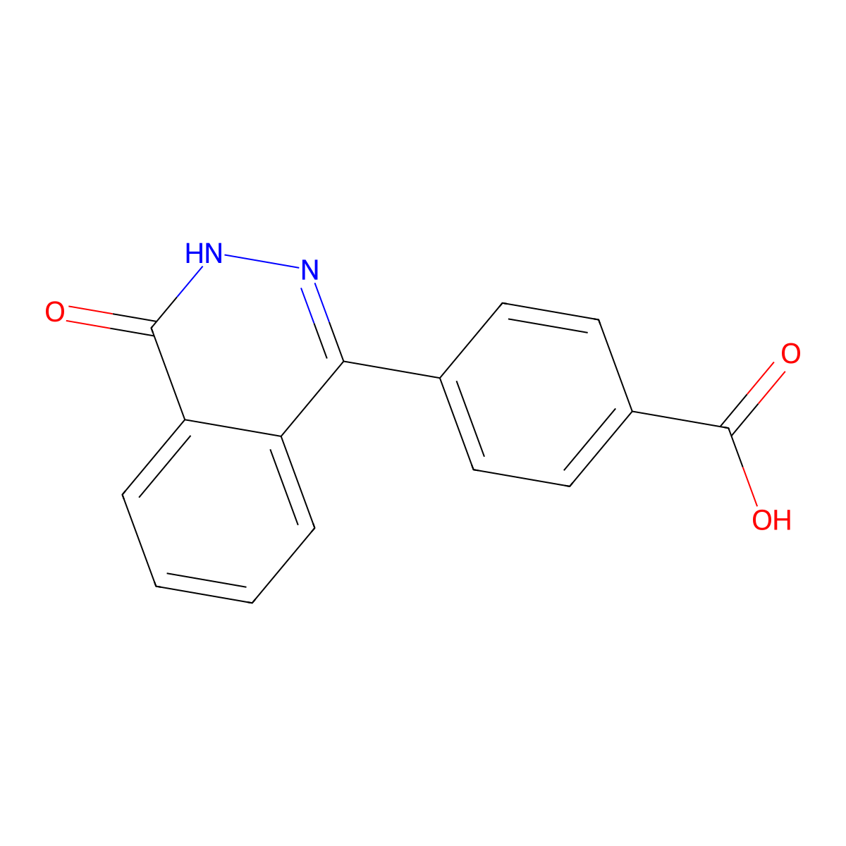 4-(4-Carboxyphenyl)phthalazin-1(2H)-one molecular structure, CAS 152567-94-7