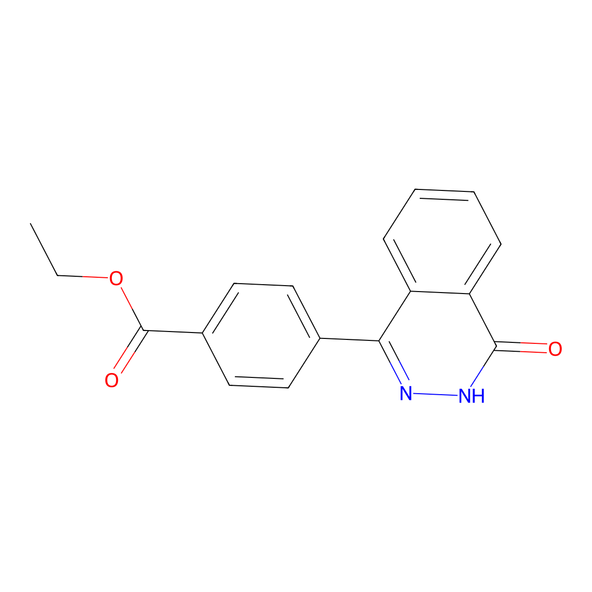 Ethyl 4-(3,4-dihydro-4-oxo-1-phthalazinyl)benzoate molecular structure, CAS 152567-95-8