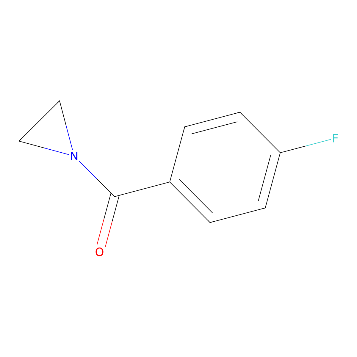 1-(4-Fluorobenzoyl)aziridine molecular structure, CAS 15257-81-5