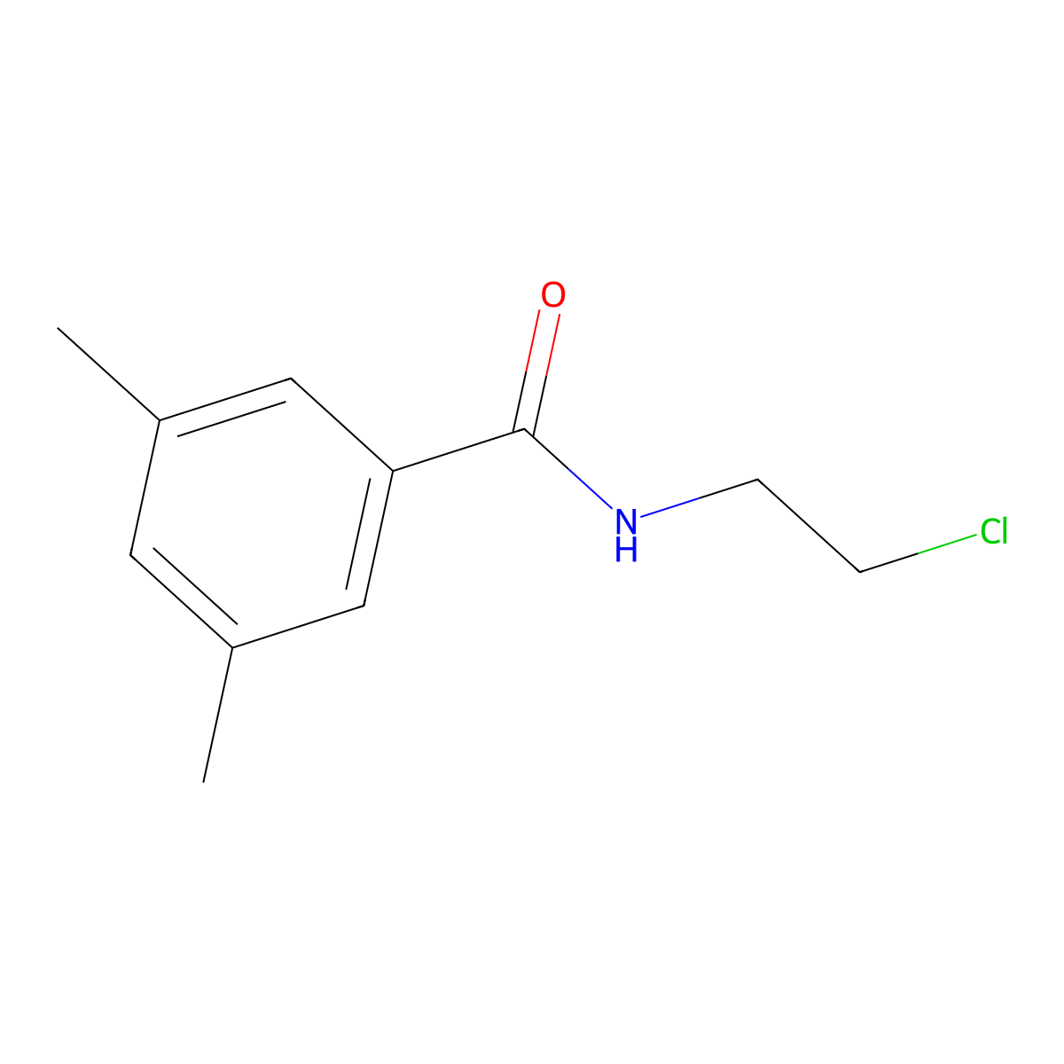 n-(2-Chloroethyl)-3,5-dimethylbenzamide molecular structure, CAS 15257-89-3