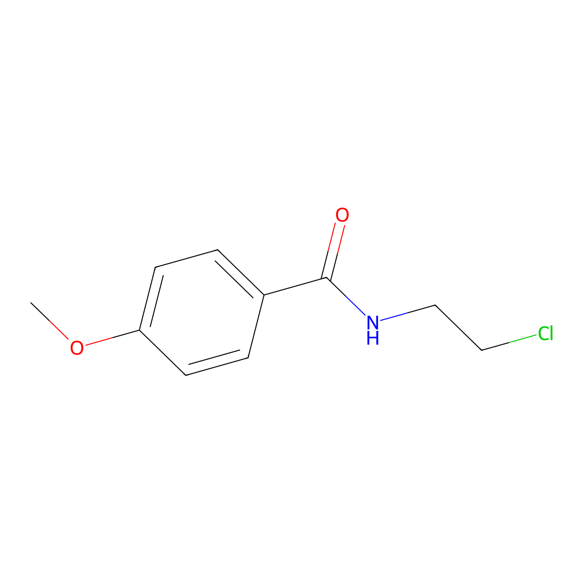 N-(2-Chloroethyl)-4-methoxybenzamide molecular structure, CAS 15257-92-8
