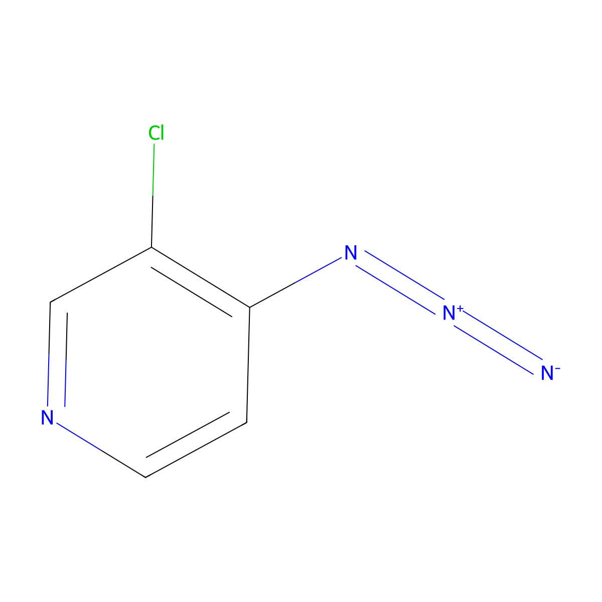 4-Azido-3-chloropyridine molecular structure, CAS 1525716-82-8
