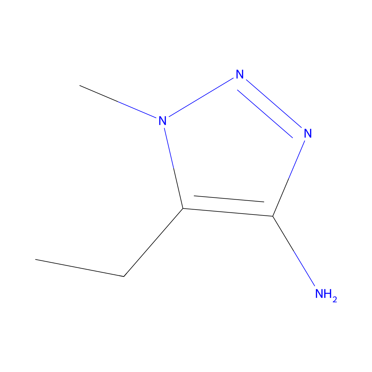 5-Ethyl-1-methyl-1H-1,2,3-triazol-4-amine molecular structure, CAS 1525724-98-4