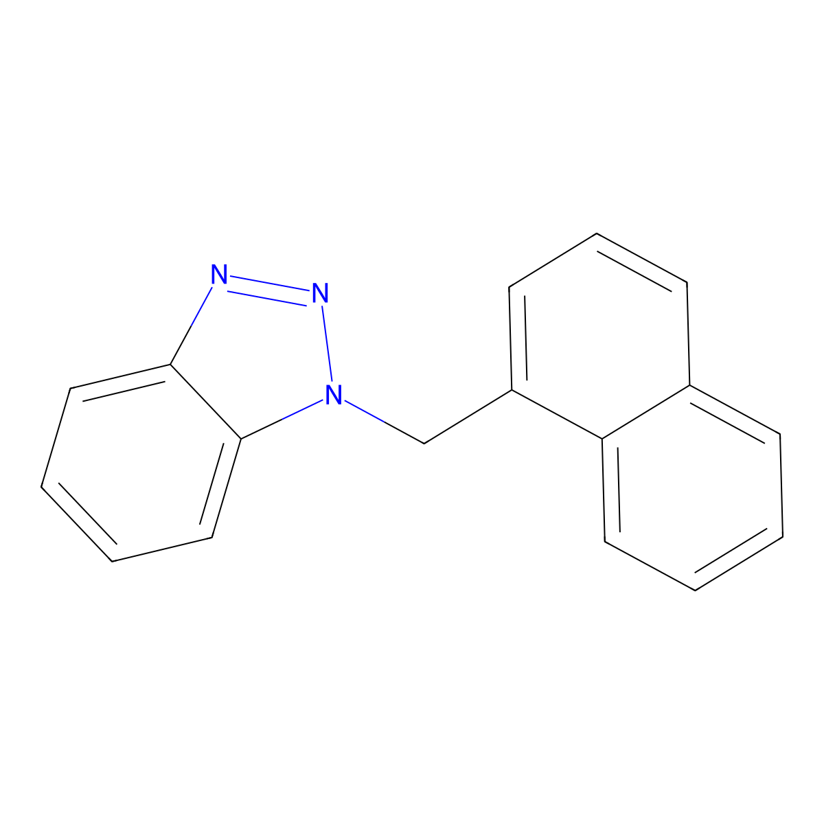 1-(Naphthalen-1-ylmethyl)-1H-1,2,3-benzotriazole molecular structure, CAS 152574-68-0