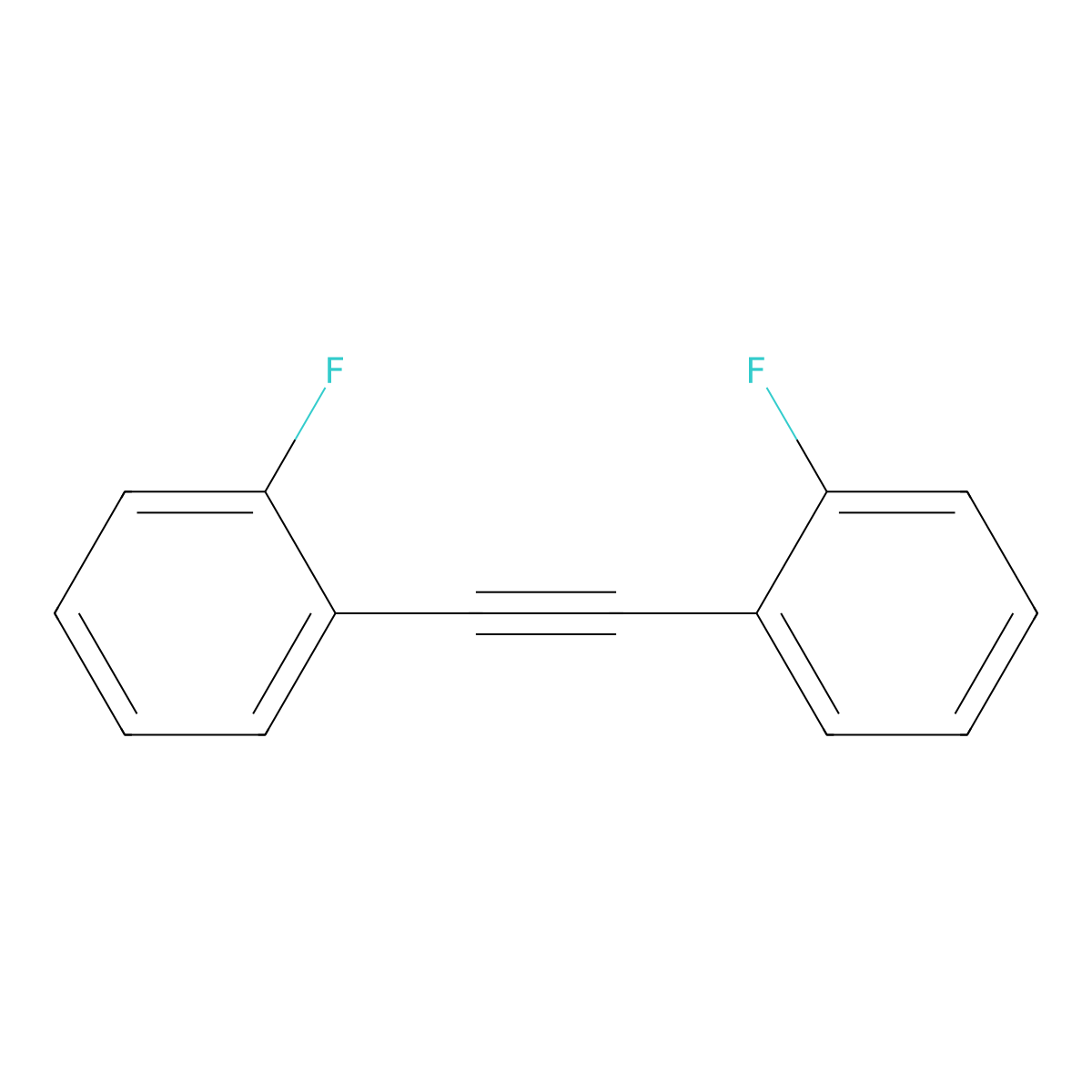 1,2-Bis(2-fluorophenyl)ethyne molecular structure, CAS 152574-71-5