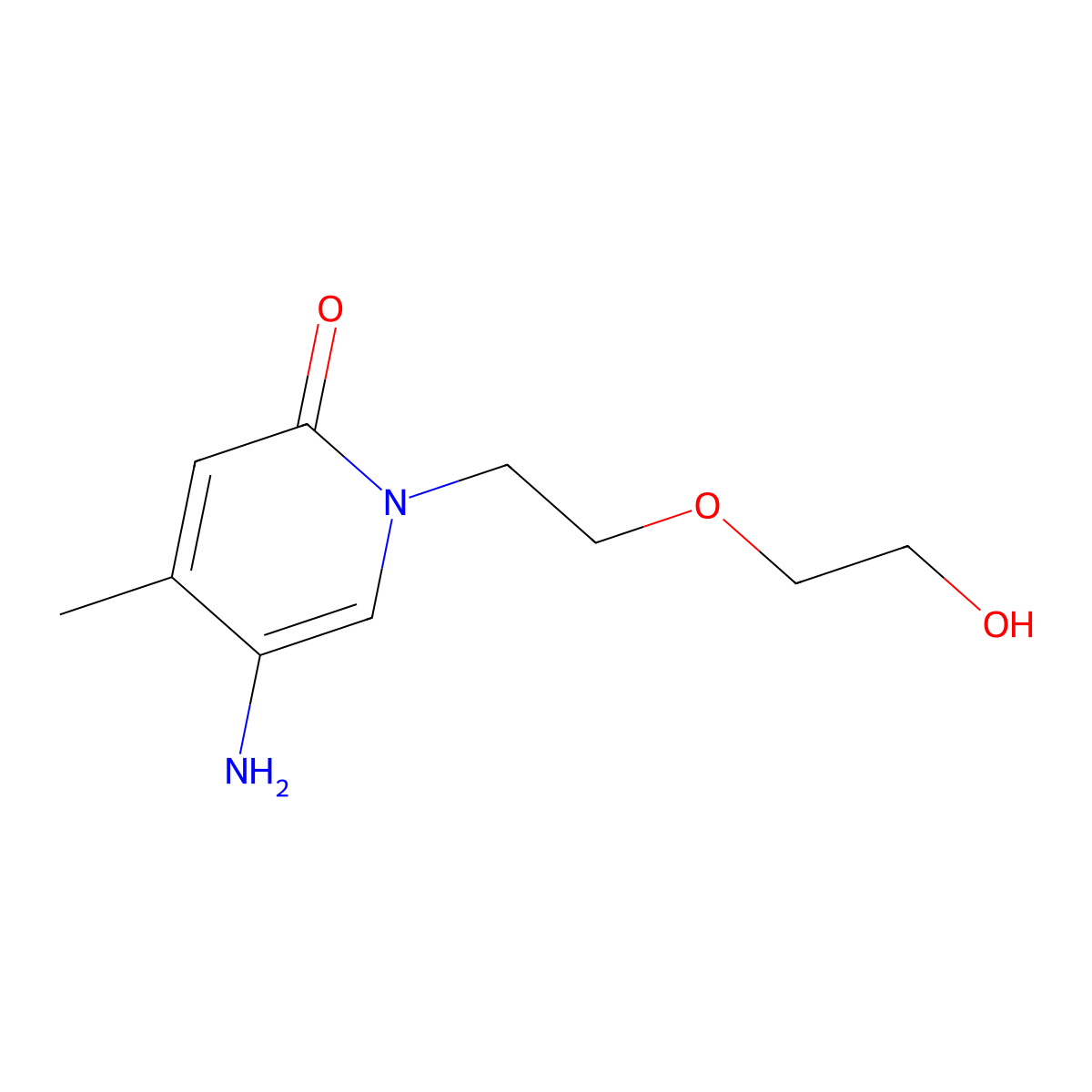 5-Amino-1-(2-(2-hydroxyethoxy)ethyl)-4-methylpyridin-2(1h)-one molecular structure, CAS 1525759-55-0