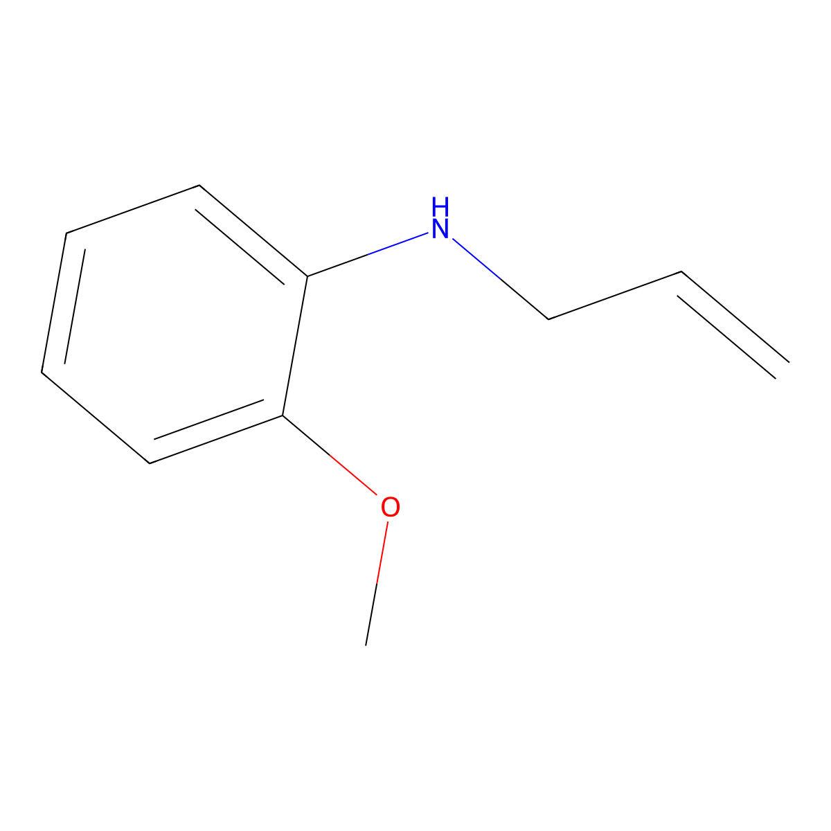 2-Methoxy-N-(prop-2-en-1-yl)aniline molecular structure, CAS 15258-47-6