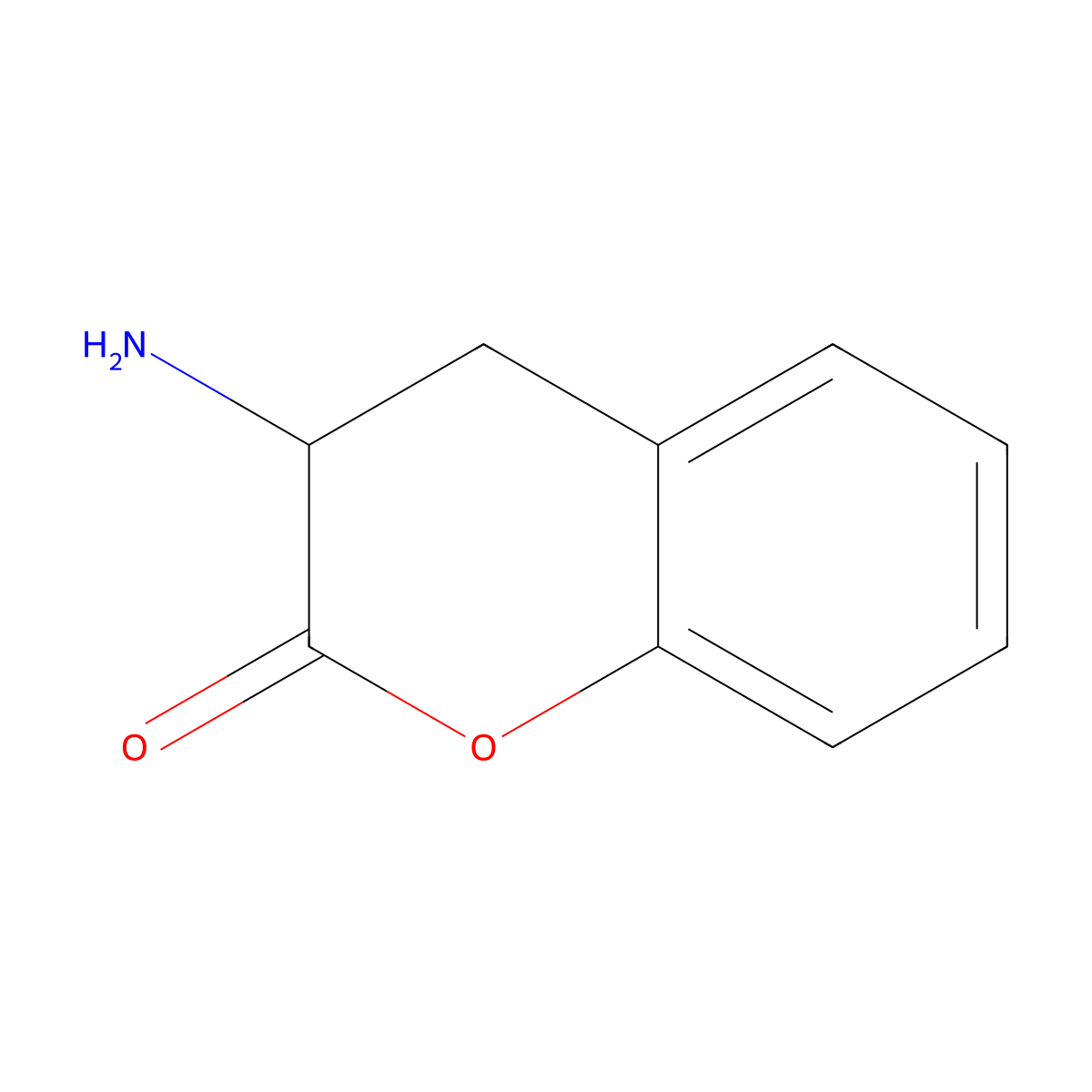3-Aminochroman-2-one molecular structure, CAS 152580-32-0