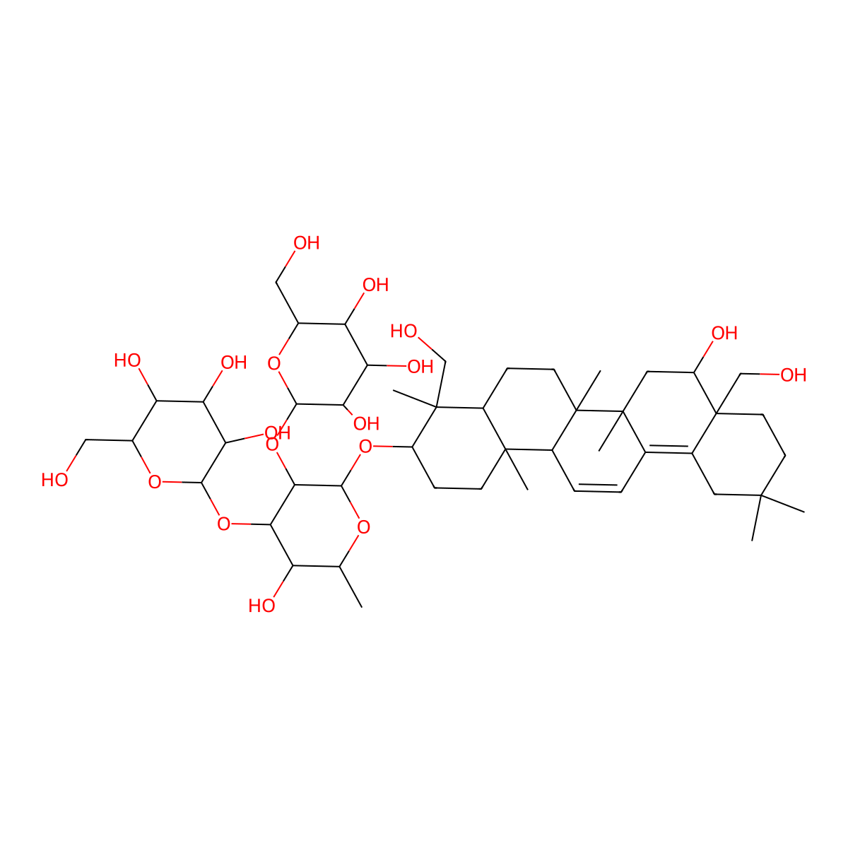Buddlejasaponin Ivb molecular structure, CAS 152580-79-5