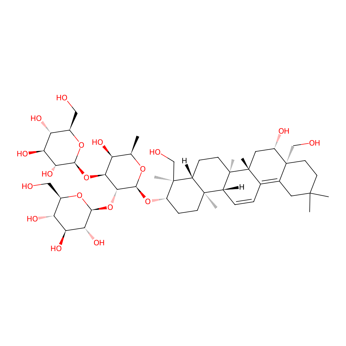 Buddlejasaponin Ivb molecular structure, CAS 152580-79-5