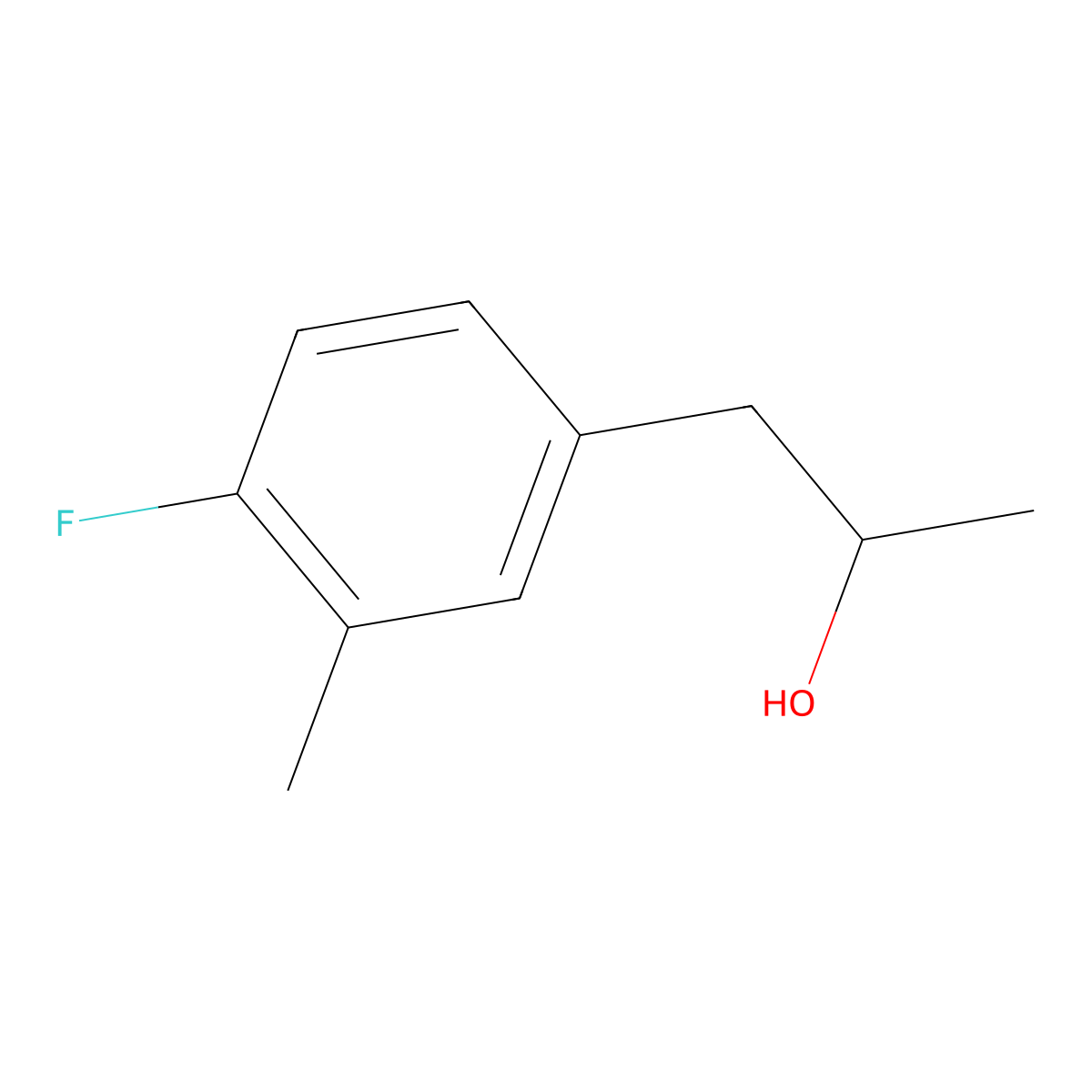 1-(4-Fluoro-3-methylphenyl)propan-2-ol molecular structure, CAS 1525860-59-6
