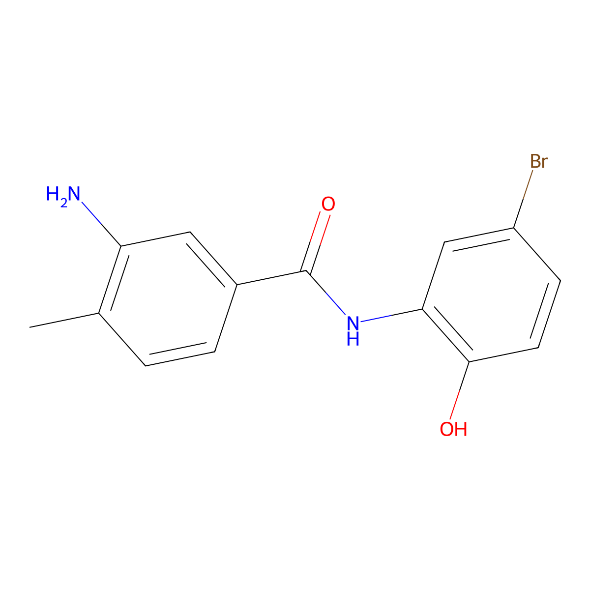 3-amino-N-(5-bromo-2-hydroxyphenyl)-4-methylbenzamide molecular structure, CAS 1525908-35-3