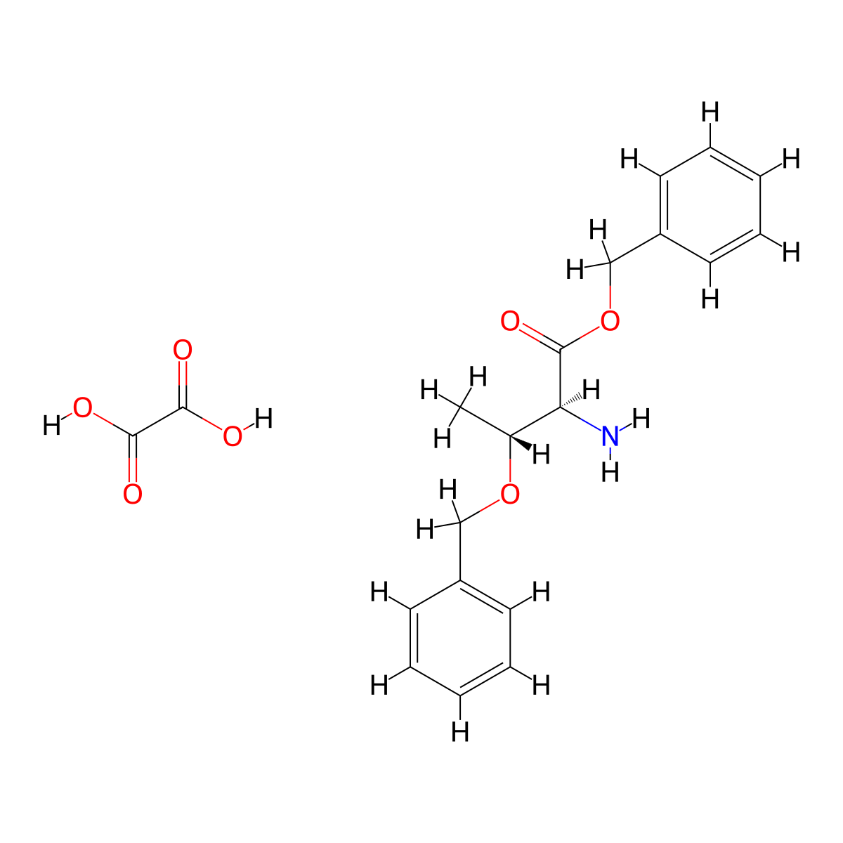 H-Thr(Bzl)-OBzl.oxalate molecular structure, CAS 15260-11-4