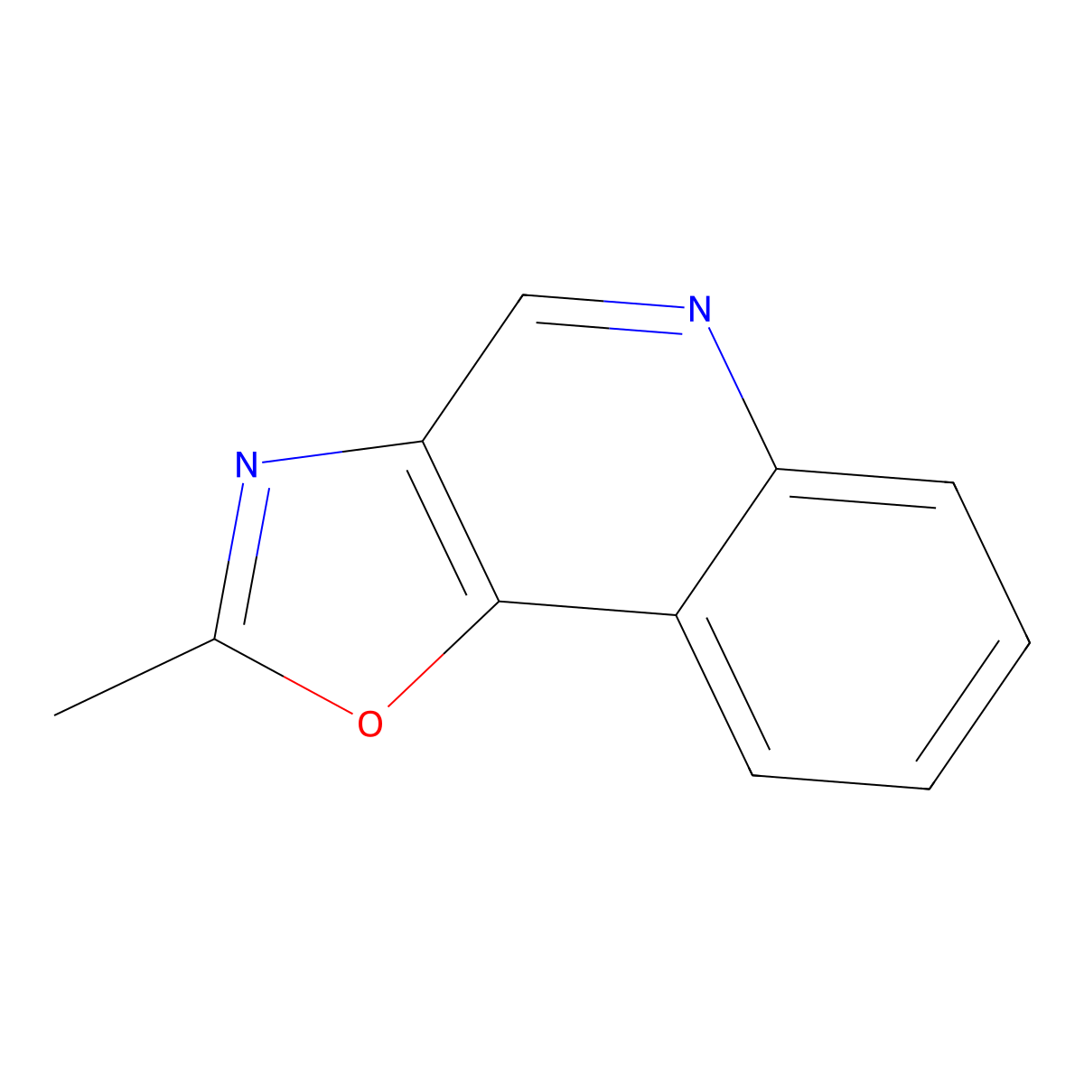 2-Methyloxazolo[4,5-c]quinoline molecular structure, CAS 15260-89-6