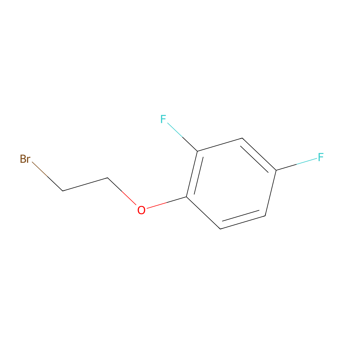 1-(2-Bromoethoxy)-2,4-difluorobenzene molecular structure, CAS 152604-19-8