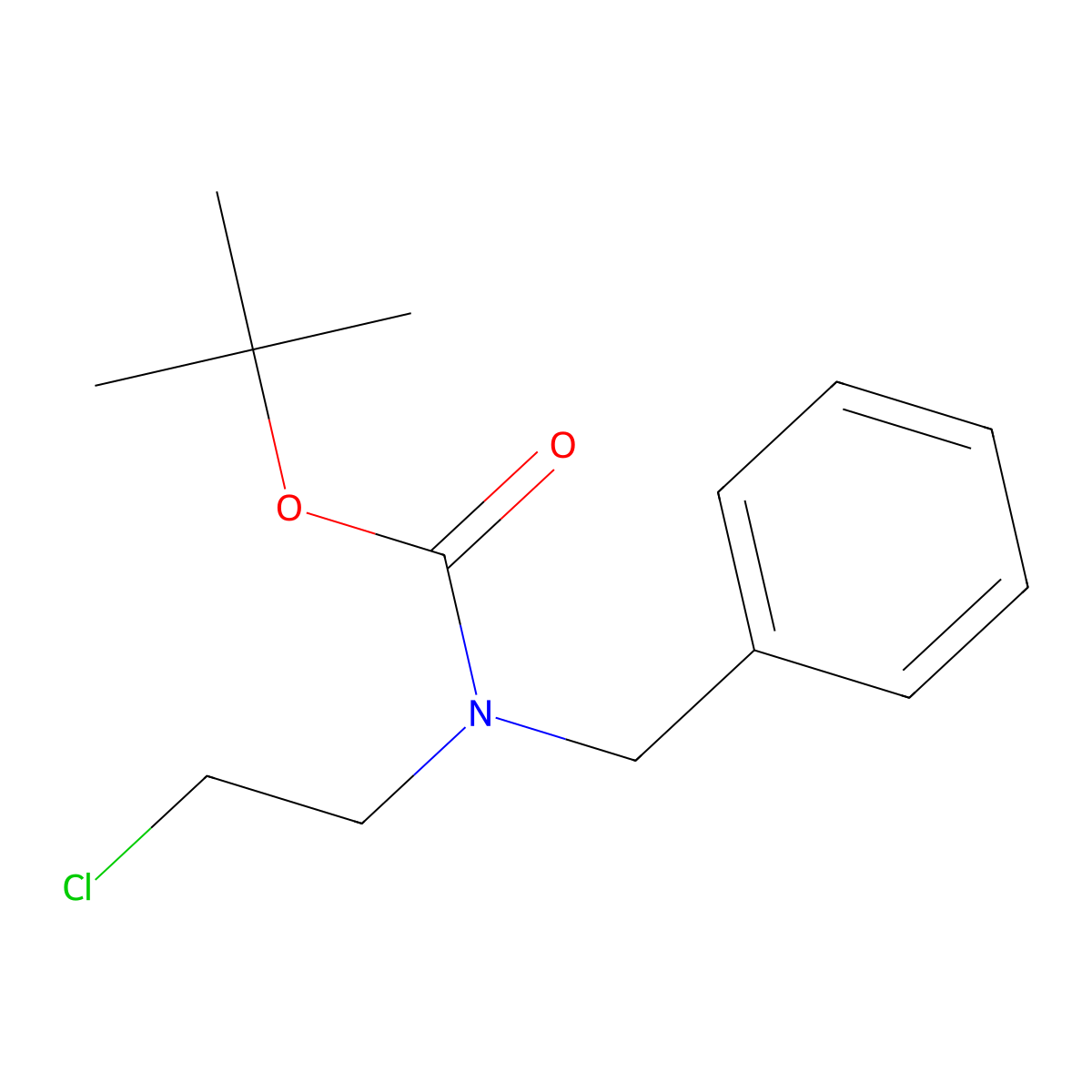 Tert-butyl benzyl(2-chloroethyl)carbamate molecular structure, CAS 1526046-75-2