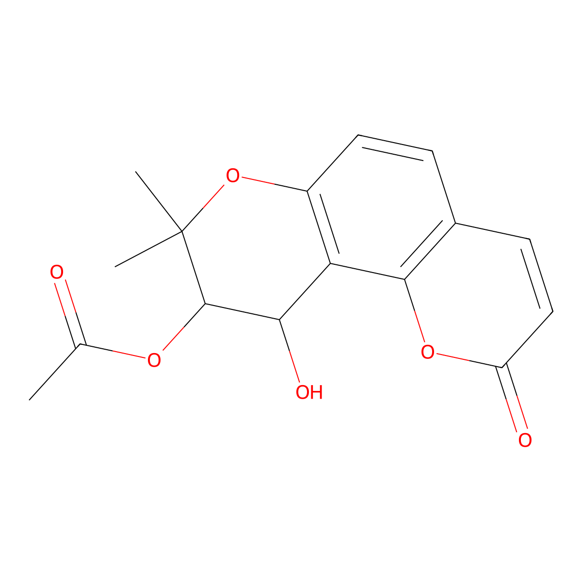 Qianhucoumarin B molecular structure, CAS 152615-14-0