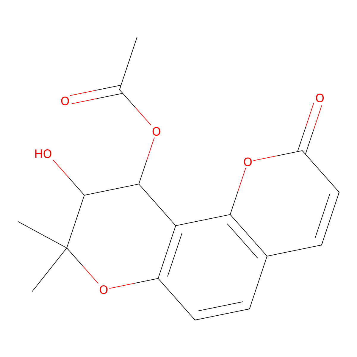 Qianhucoumarin C molecular structure, CAS 152615-15-1