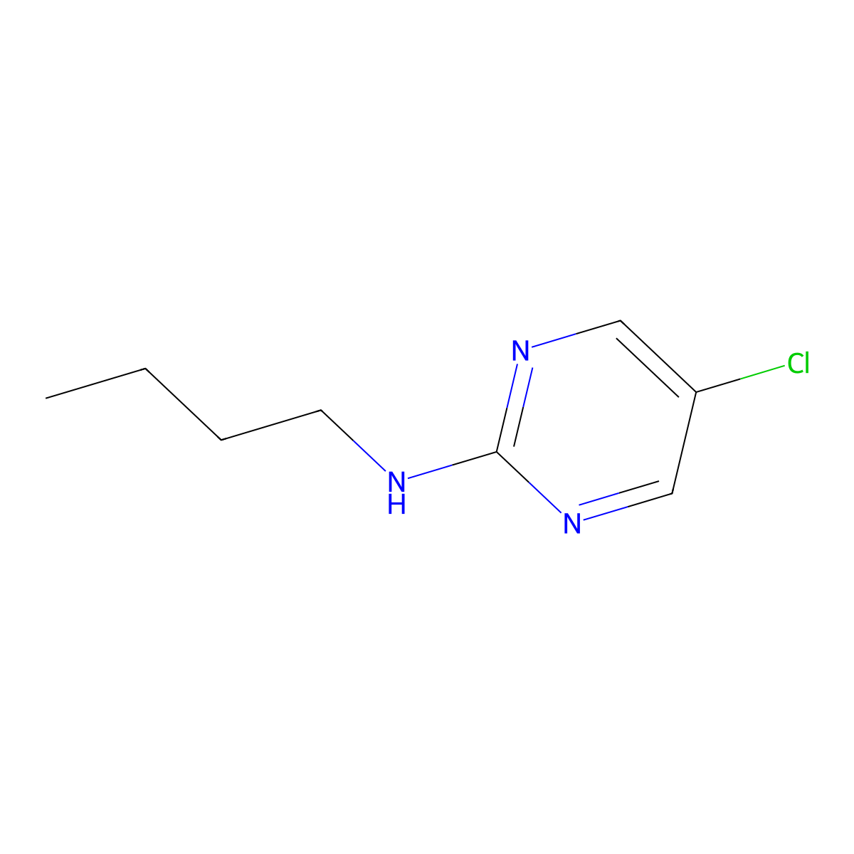 N-Butyl-5-chloropyrimidin-2-amine molecular structure, CAS 1526197-20-5