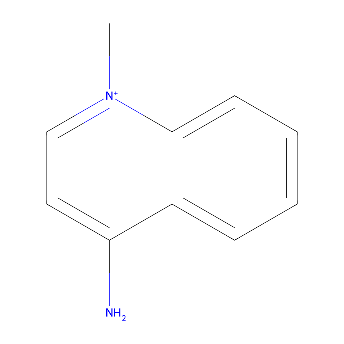 4-Amino-1-methylquinolinium molecular structure, CAS 15262-81-4