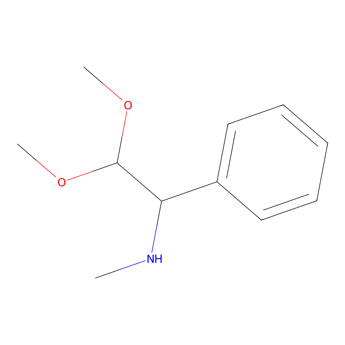 (2,2-Dimethoxy-1-phenylethyl)(methyl)amine molecular structure, CAS 1526258-10-5
