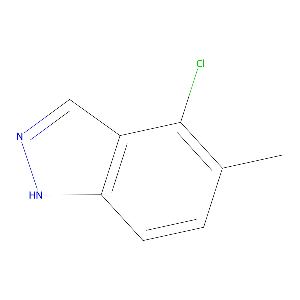 4-chloro-5-methyl-1H-indazole molecular structure, CAS 152626-83-0
