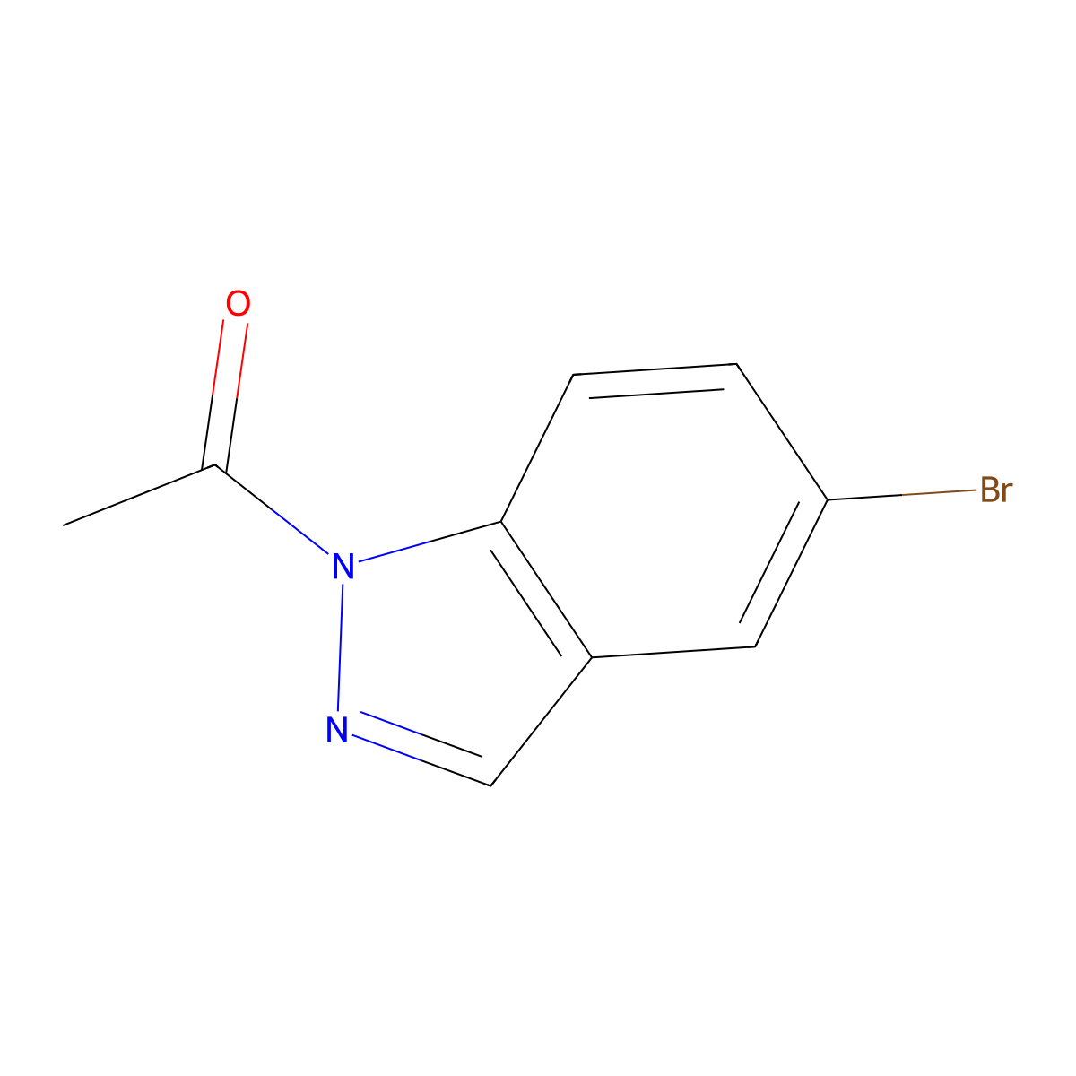 1-(5-Bromo-1H-indazol-1-yl)ethanone molecular structure, CAS 152626-92-1