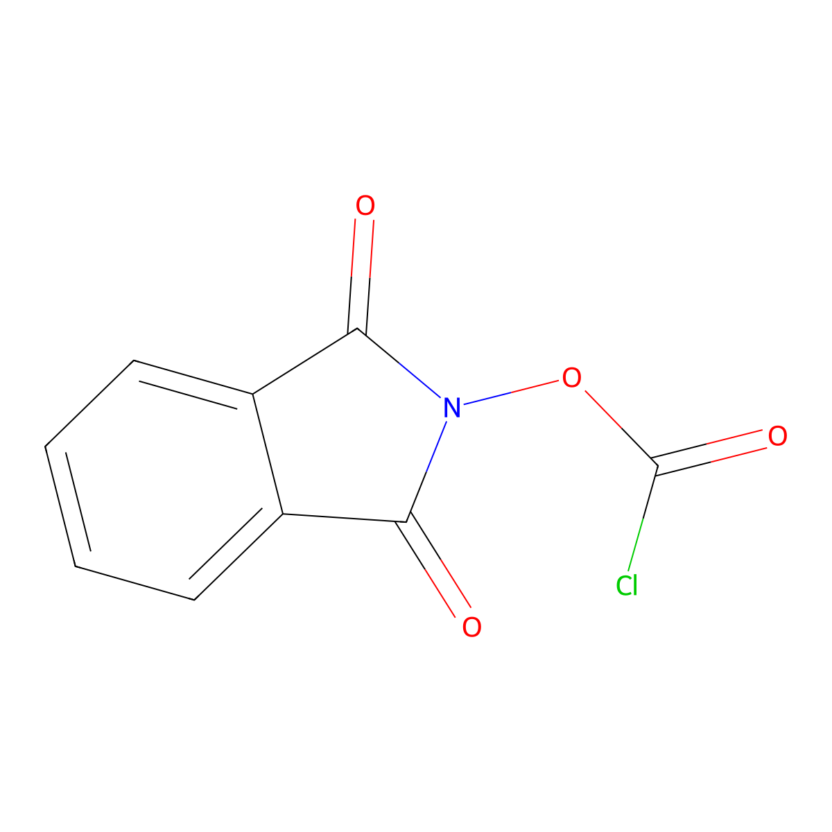 1,3-dioxo-2,3-dihydro-1H-isoindol-2-ylcarbonochloridate molecular structure, CAS 15263-19-1