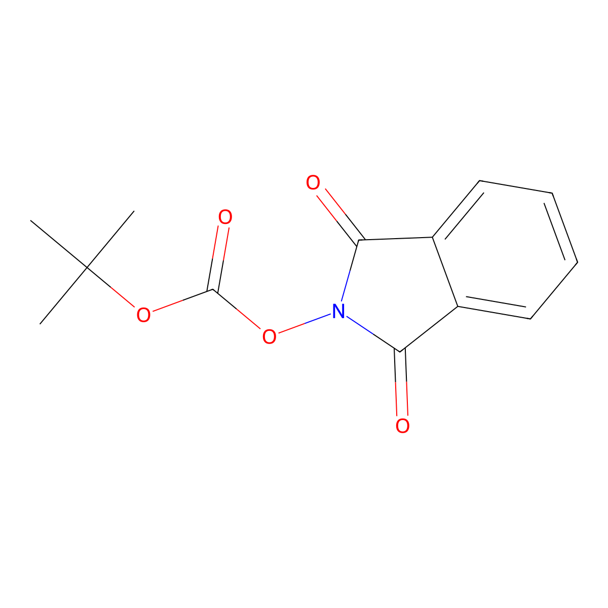1,3-Dihydro-1,3-dioxo-2H-isoindol-2-yl 1,1-dimethylethyl carbonate molecular structure, CAS 15263-20-4