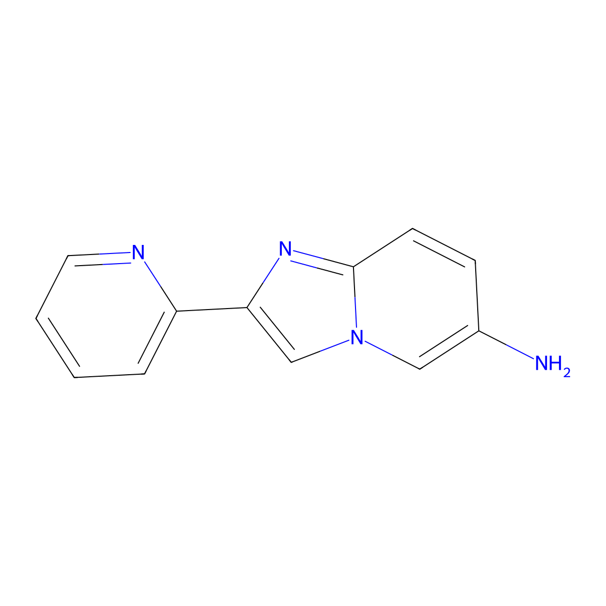 2-(Pyridin-2-yl)imidazo[1,2-a]pyridin-6-amine molecular structure, CAS 1526302-52-2