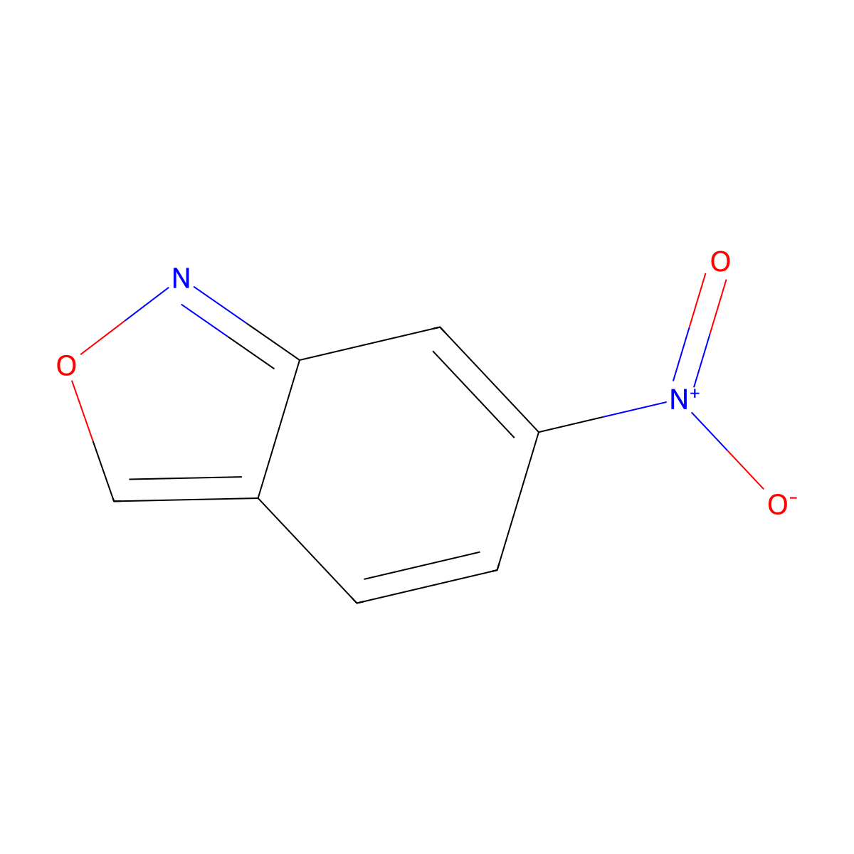6-Nitro-2,1-benzoxazole molecular structure, CAS 15264-44-5