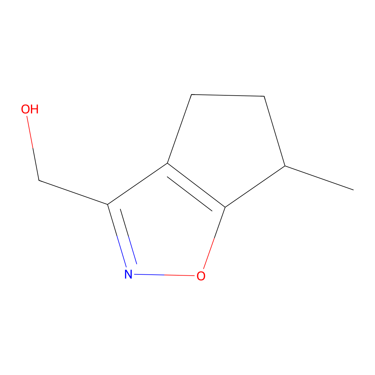 {6-methyl-4H,5H,6H-cyclopenta[d][1,2]oxazol-3-yl}methanol molecular structure, CAS 1526400-59-8