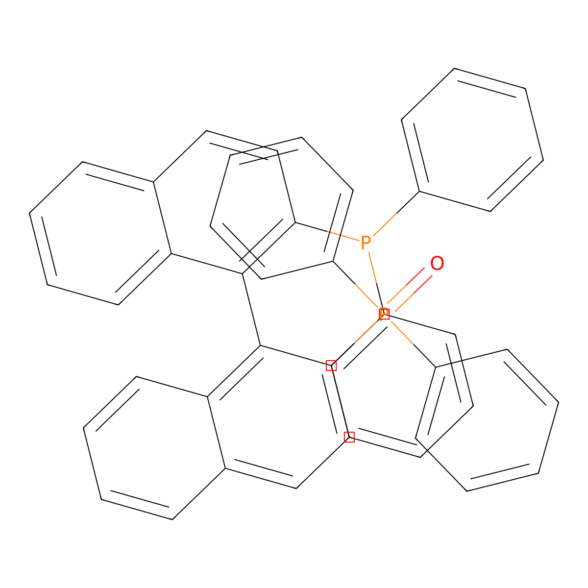 (R)-(2'-(Diphenylphosphino)-[1,1'-binaphthalen]-2-yl)diphenylphosphine oxide molecular structure, CAS 152646-80-5