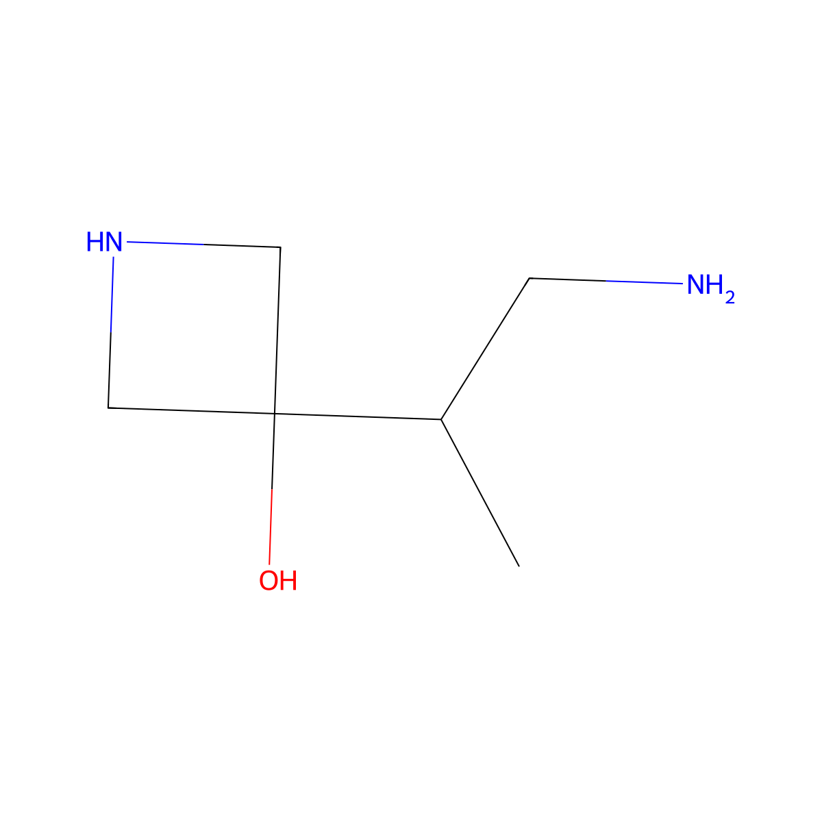 3-(1-Aminopropan-2-YL)azetidin-3-OL molecular structure, CAS 1526480-37-4