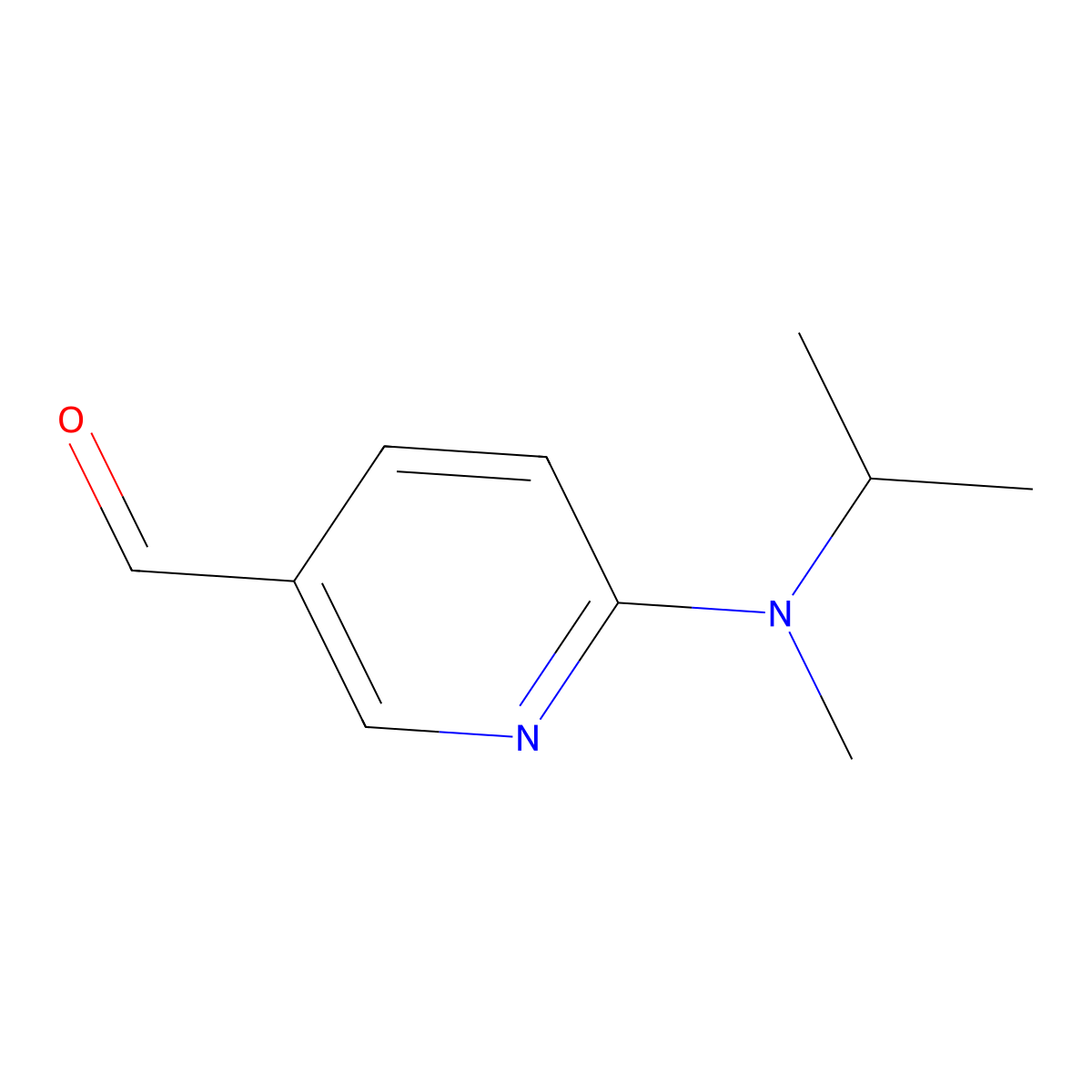 6-[Methyl(propan-2-yl)amino]pyridine-3-carbaldehyde molecular structure, CAS 1526498-48-5