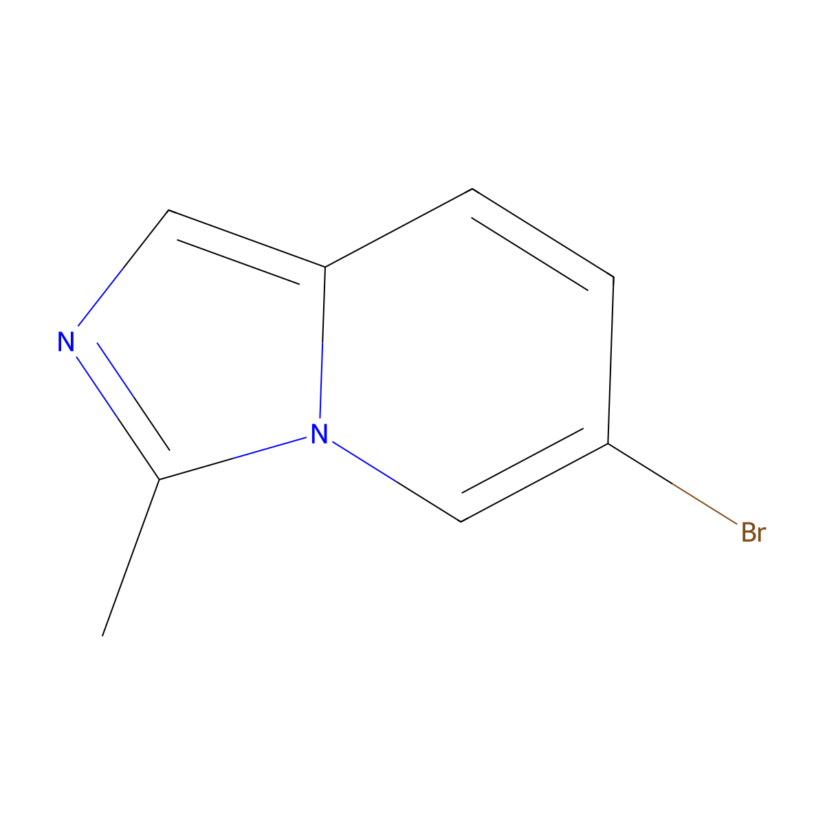 6-Bromo-3-methylimidazo[1,5-a]pyridine molecular structure, CAS 1526517-09-8