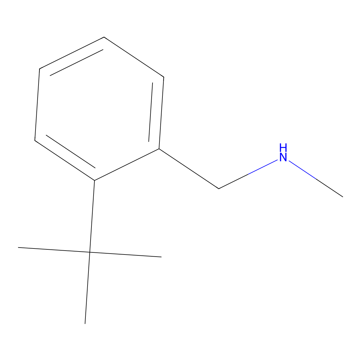 [(2-Tert-butylphenyl)methyl](methyl)amine molecular structure, CAS 1526530-79-9