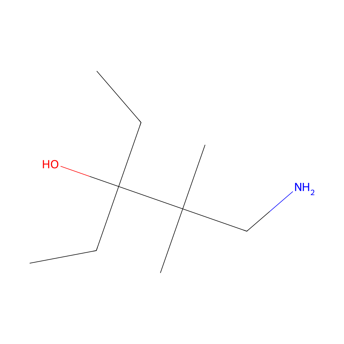 1-Amino-3-ethyl-2,2-dimethylpentan-3-ol molecular structure, CAS 1526551-73-4