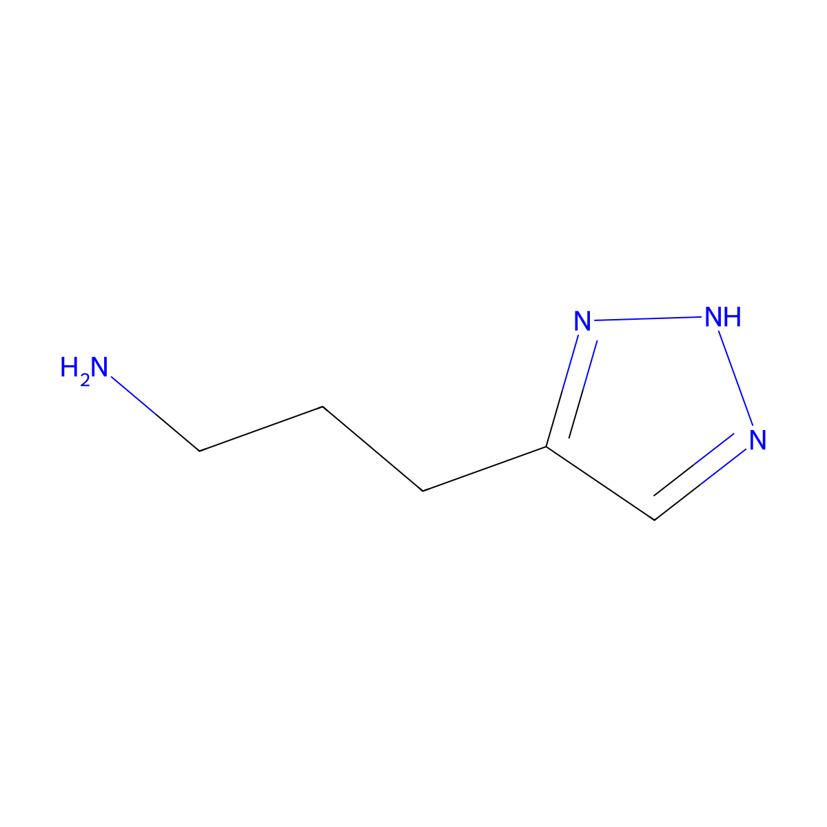 3-(1H-1,2,3-triazol-4-yl)propan-1-amine molecular structure, CAS 1526559-93-2