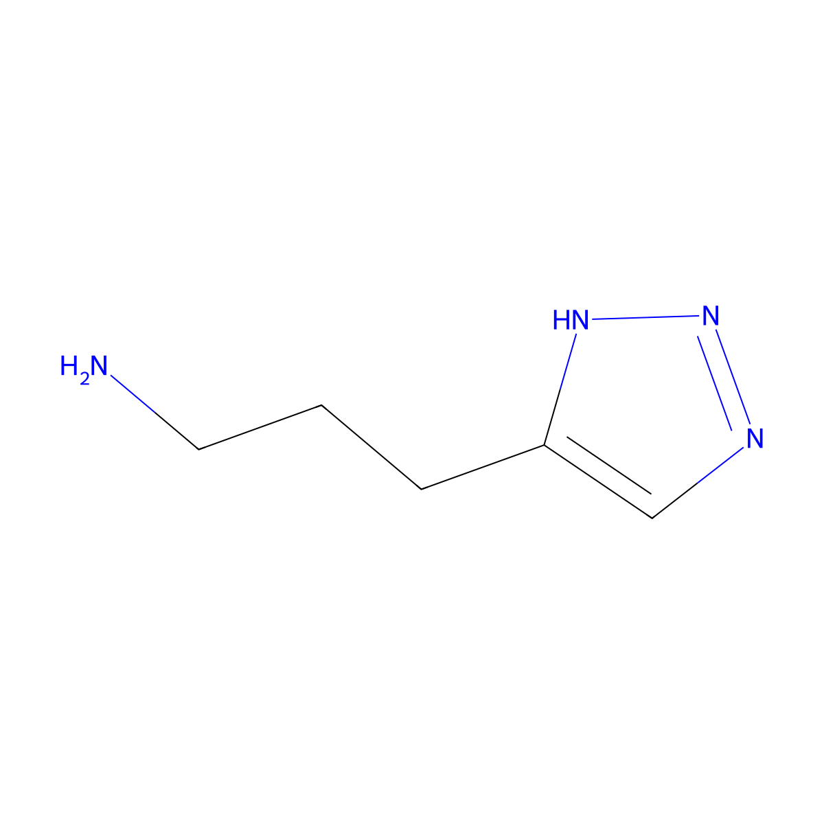 3-(1H-1,2,3-triazol-4-yl)propan-1-amine molecular structure, CAS 1526559-93-2