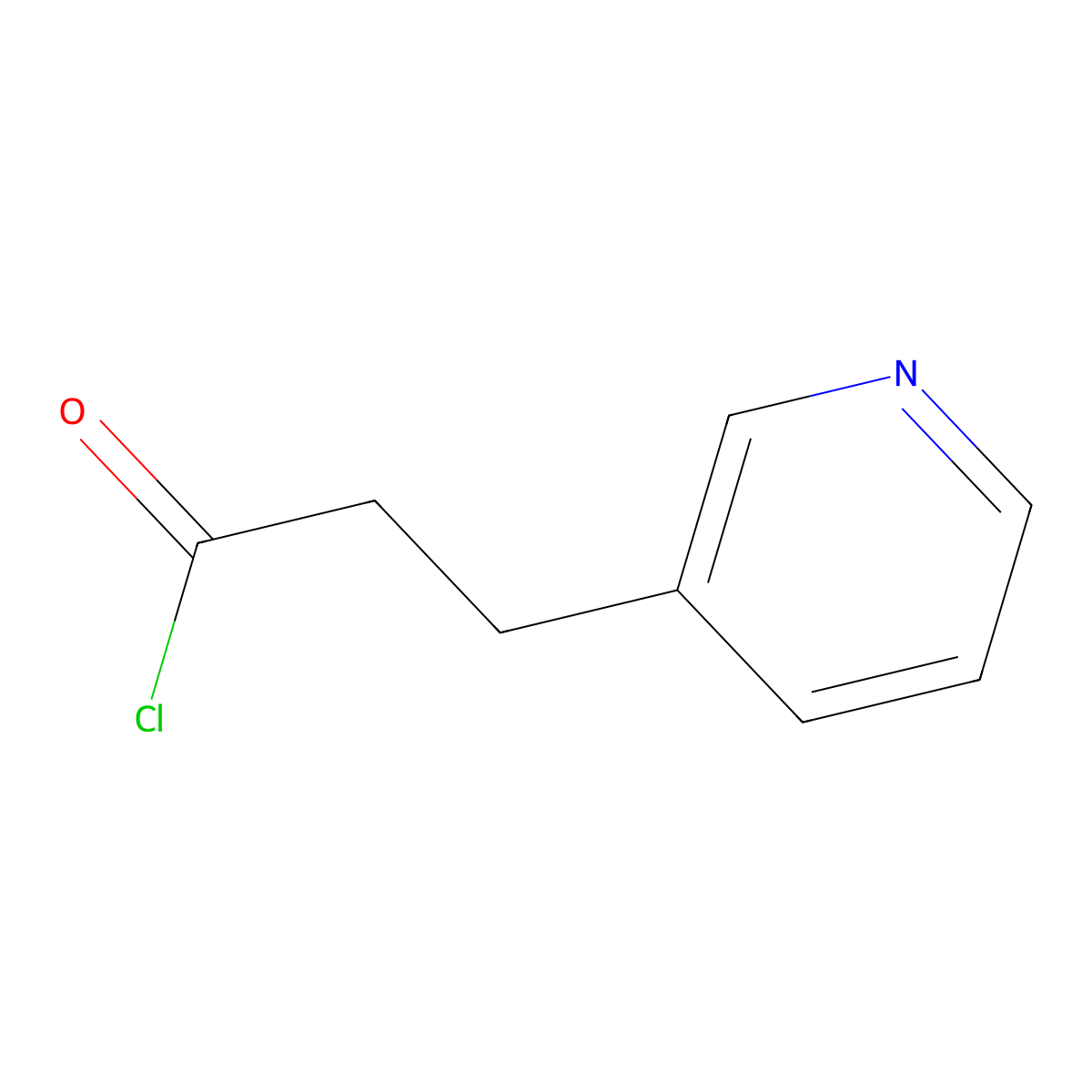 3-Pyridin-3-ylpropanoyl chloride molecular structure, CAS 152656-95-6