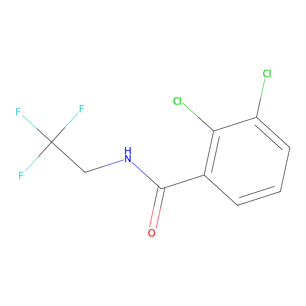2,3-Dichloro-N-(2,2,2-trifluoroethyl)benzamide molecular structure, CAS 1526577-40-1