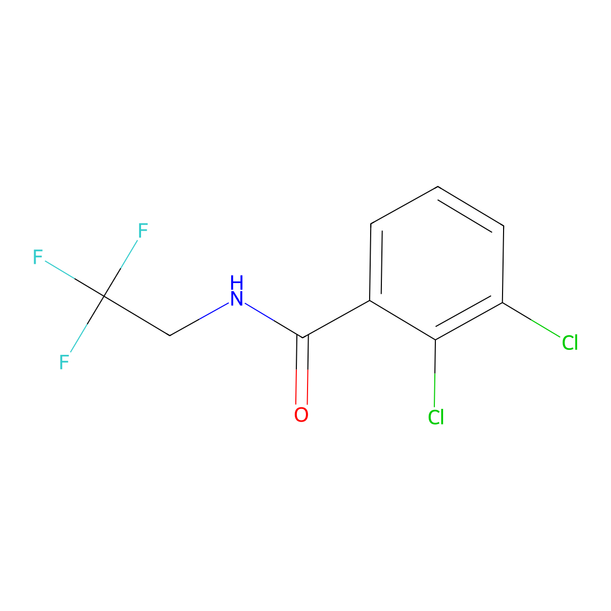 2,3-Dichloro-N-(2,2,2-trifluoroethyl)benzamide molecular structure, CAS 1526577-40-1